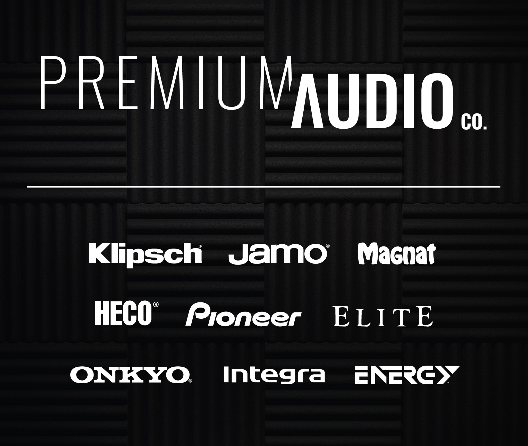 Premium Audio Company logo on black